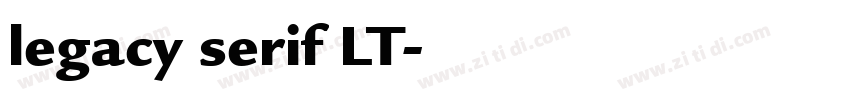 legacy serif LT字体转换
